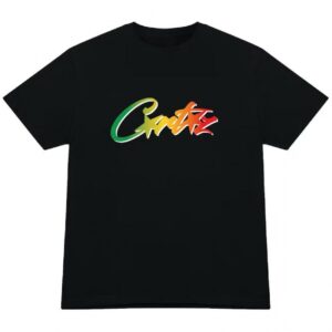 Corteiz Allstarz Dégradé Viande T-Shirt Noir