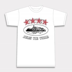 T-shirt blanc Corteiz 4Starz Alcatraz