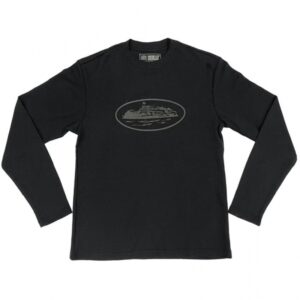 T-shirt gaufré Corteiz Alcatraz noir